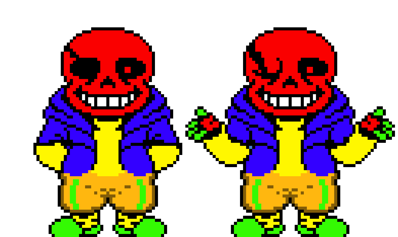 [649b94] Brokentale Sans The Skeleton Battle Sprite.