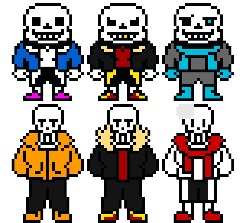 Overworld Sans Sprites (Overworld Papyrus Sprites)