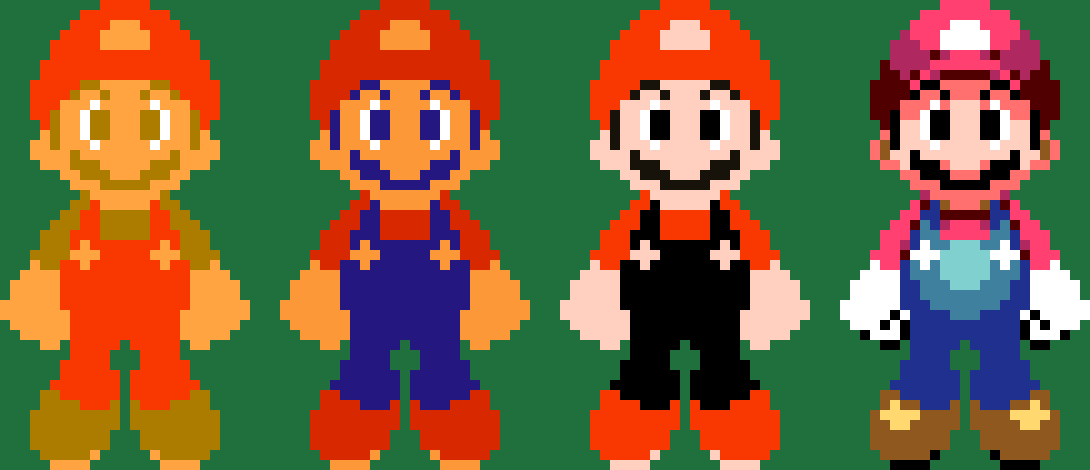 Modern Mario With Classic Palettes