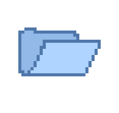 folder icon pastel blue