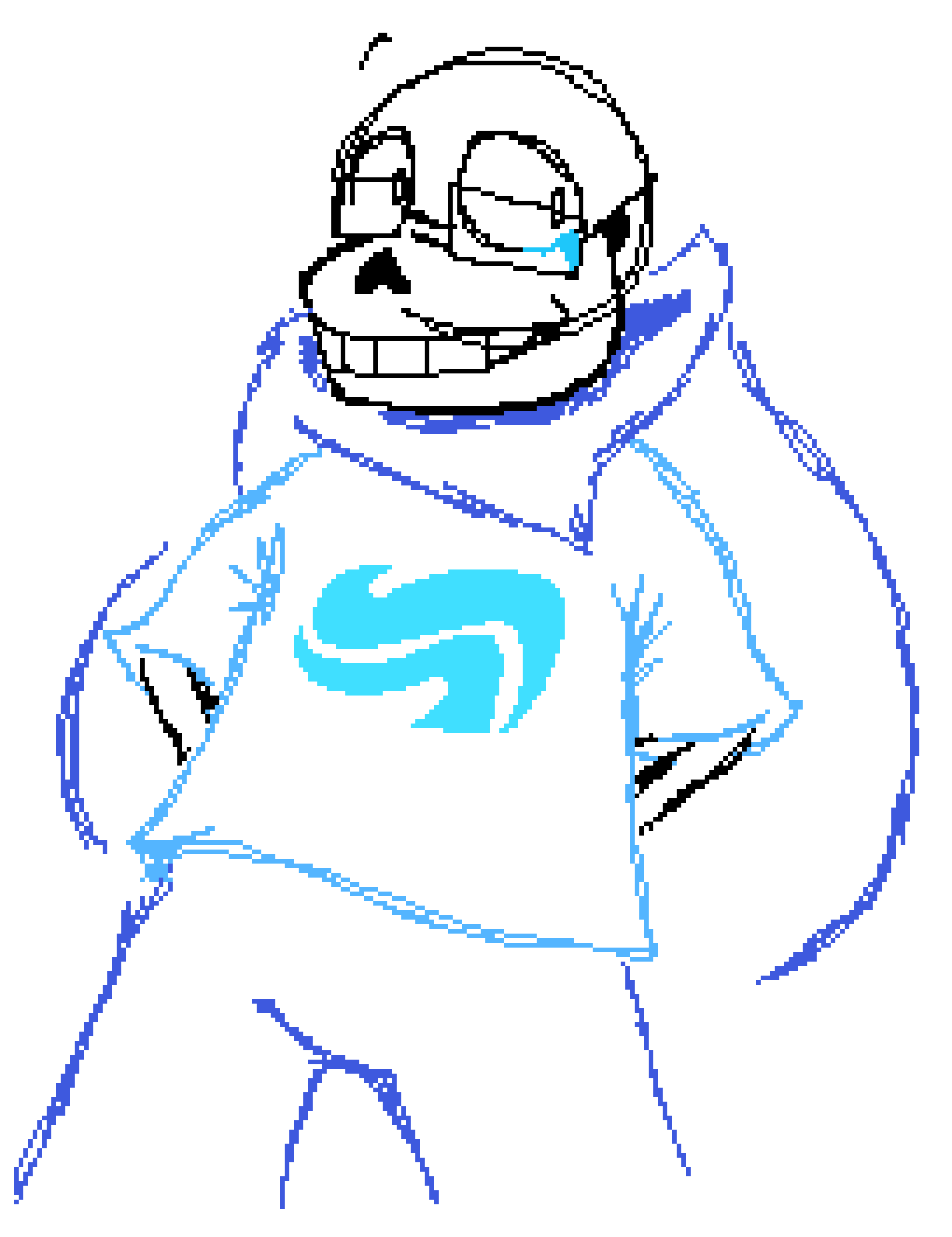 [3002a9] did this without saving at all just to not show you guys any progress but i'm on like 2 seperate sheets so uhm. have John if he was Egbert