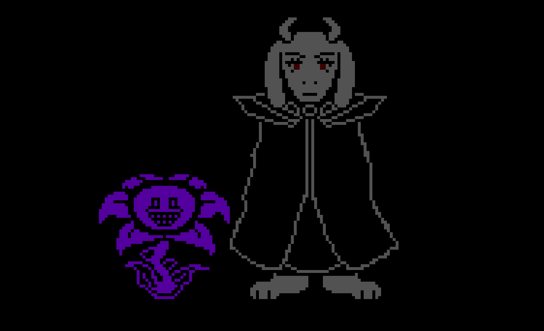 hardtale toriel and flowey