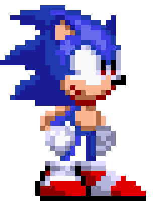 [d3334e] Restyled Sonic Triple Trouble 16-Bit Sprites - Sonic - Standing Frame