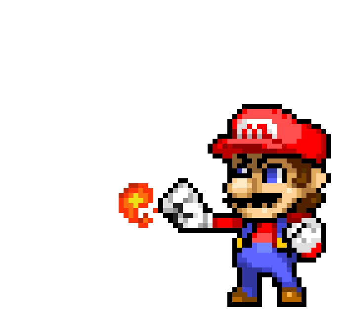 [9664c4] Mario + Fireball