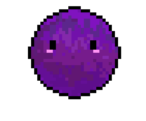 [84dd64] kawaii purple planet