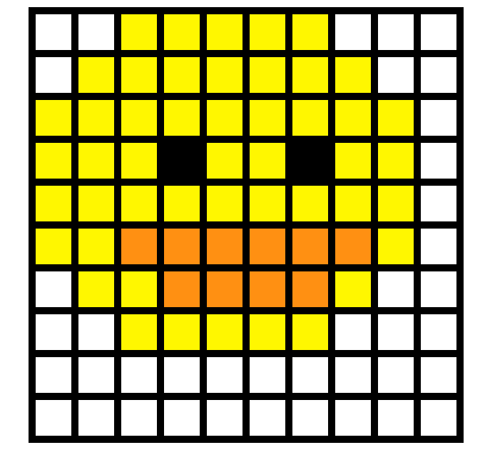 [fe4380] 10x10 grid