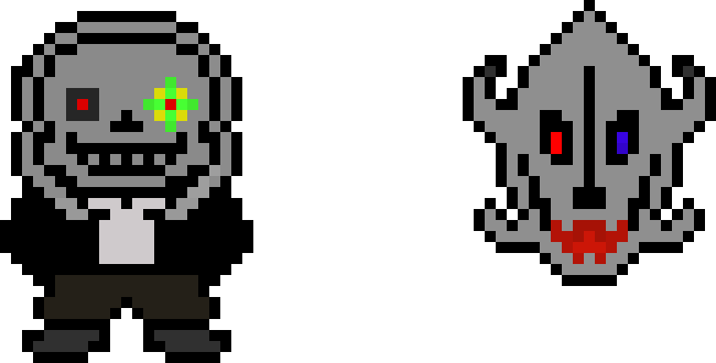 [9664c4]  Possesstale Sans (Bad Time) with Gaster Blaster