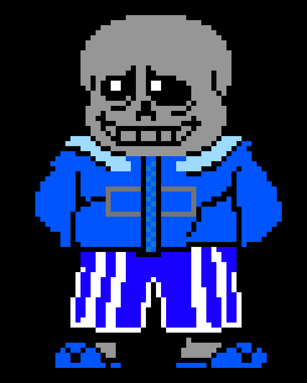 Nega Sans Sprite I made this because neko ink is leaving pam By Fresh!ink sans aka luigis mansion 3 sans