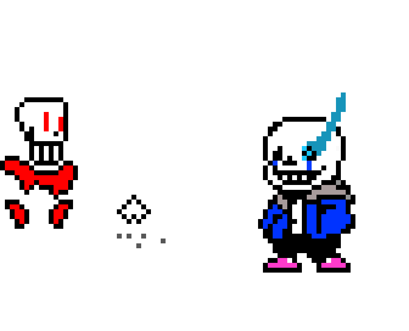 Sans V.S Dust!Papyrus