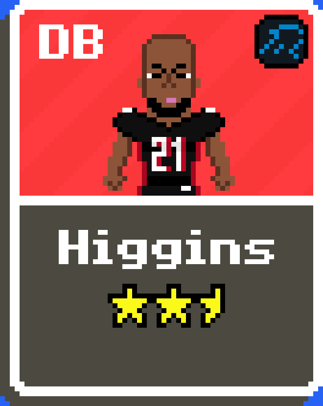 [f265fe] Mike Higgins Falcons Card