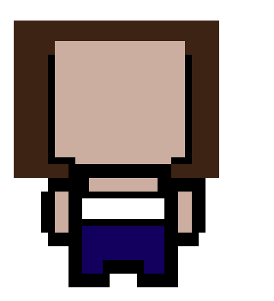[21707d] Pixel art character 2 (Brown hair)