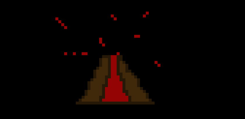 [63c926] Spewing Lava from Volcano