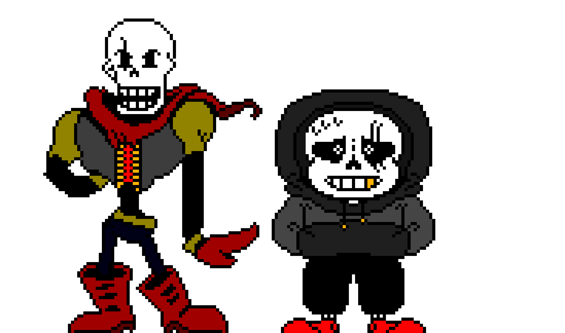 IJ!UnderFell Sans And Papyrus Sprite