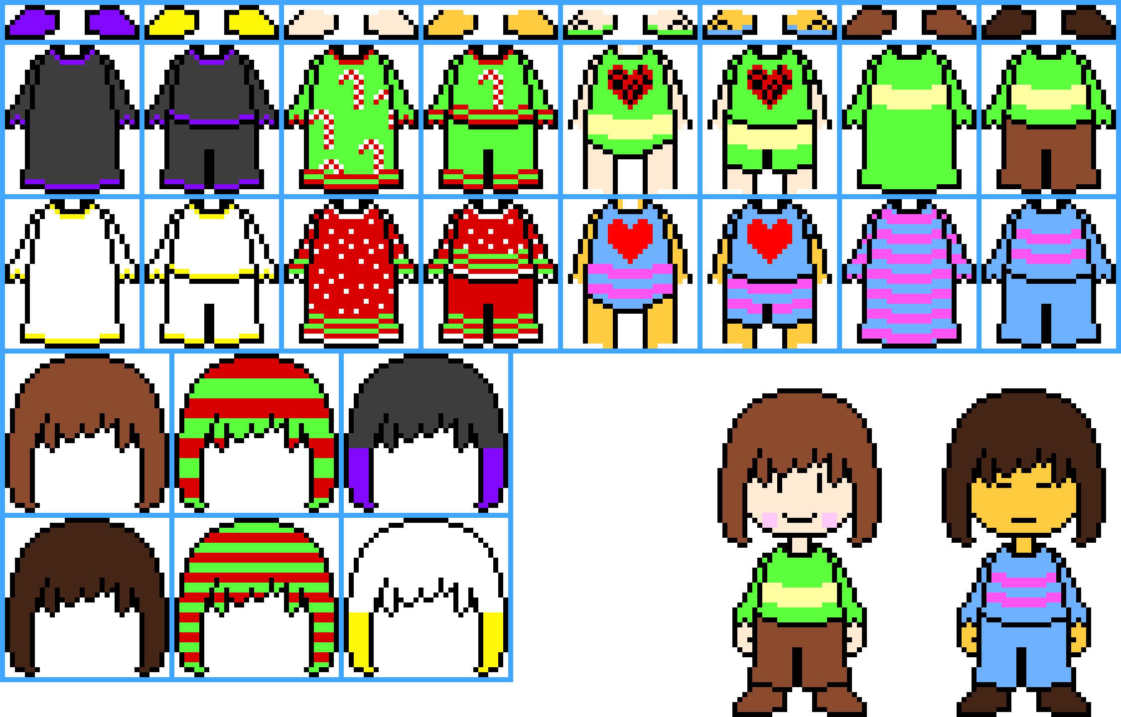 [9664c4] Chara and Frisk Dress Up Game