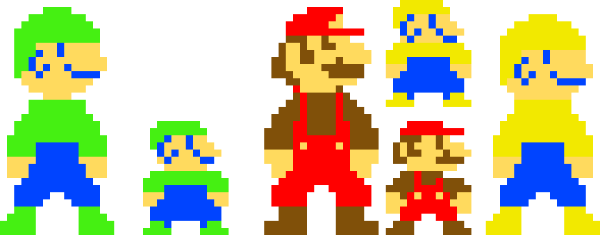 Super Ronan and Drake in SMB style