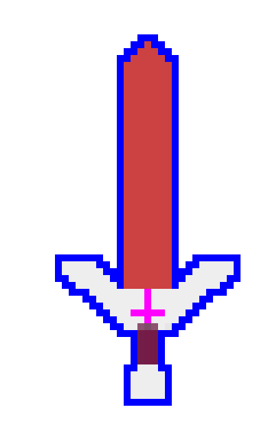 [690000] Space Sword blue outline