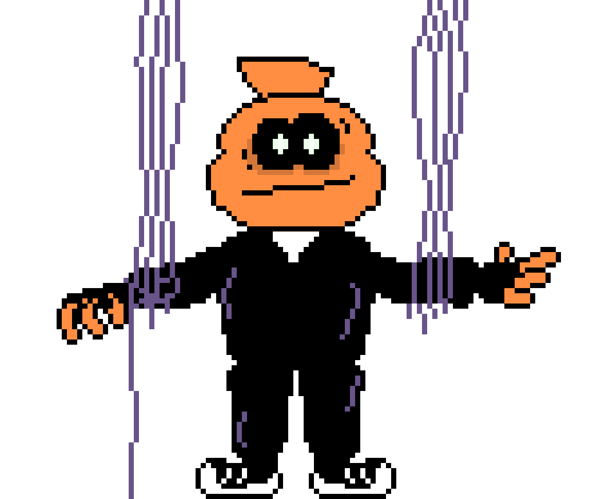 [55e4e5] -pump is back to normal, but one of his strings is broken off- -Puppet Pump