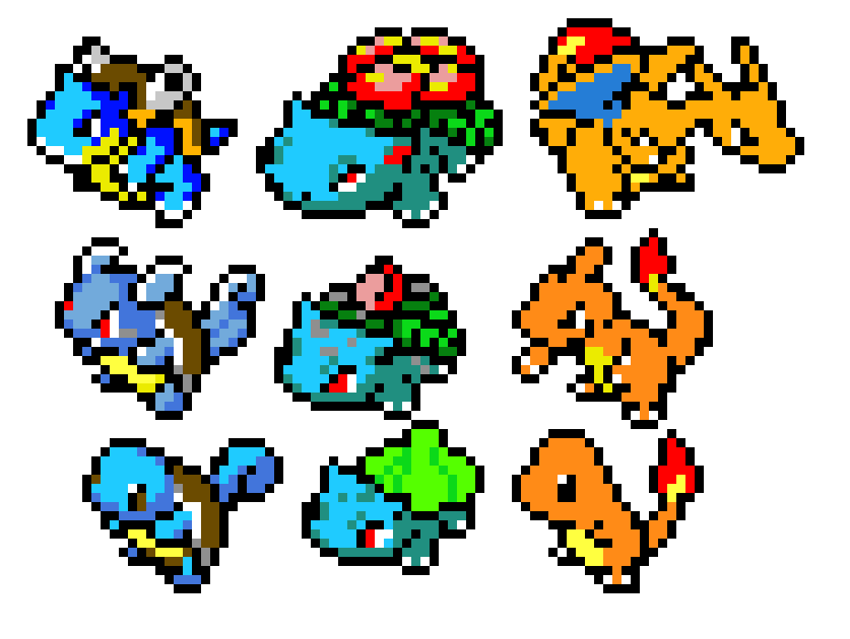 Pokemon Gen 1 Starters