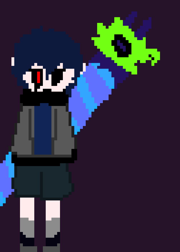 [904ba9] pulls out bone blaster try not to loook in betty eye she runs up to her she slash bone blaster at her.