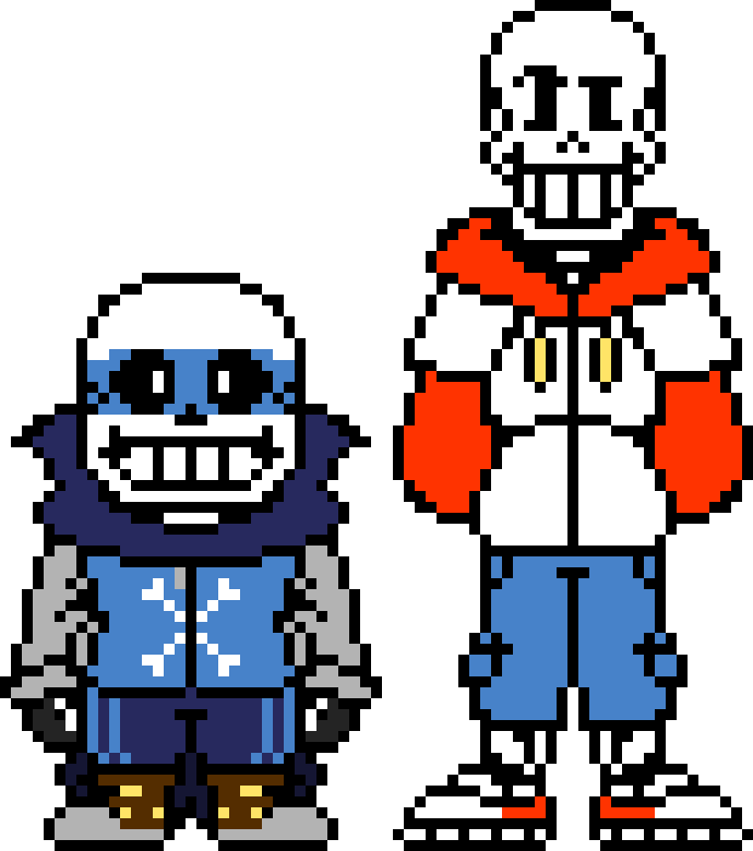 TS UnderSwap Sans And Papyrus.