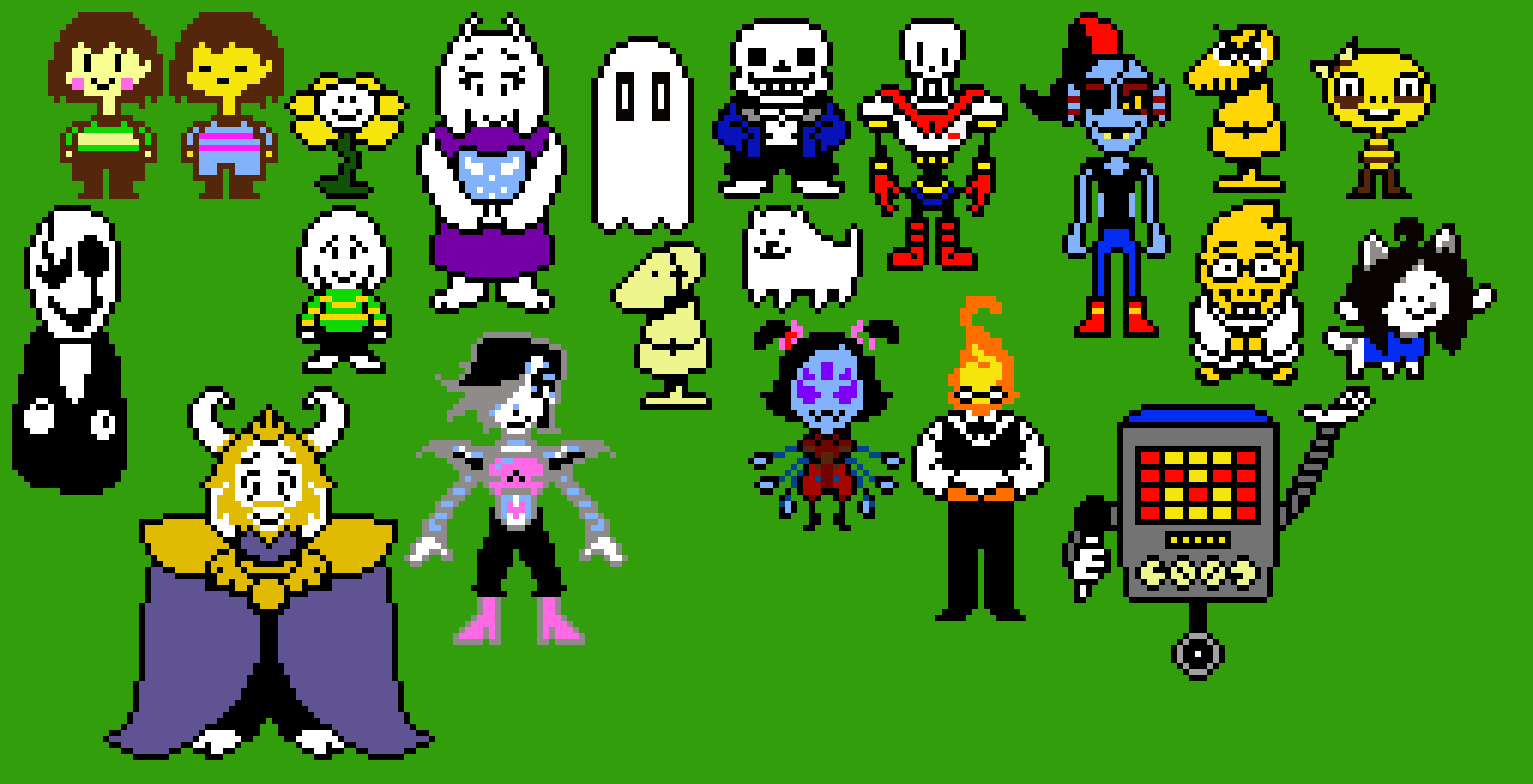 [c16900] Most of the UnderTale characters + Asgore