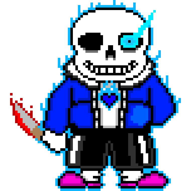 [929a5b] power sans with a knife