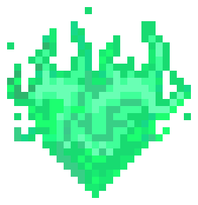 [16ac1f] Blue flaming heart