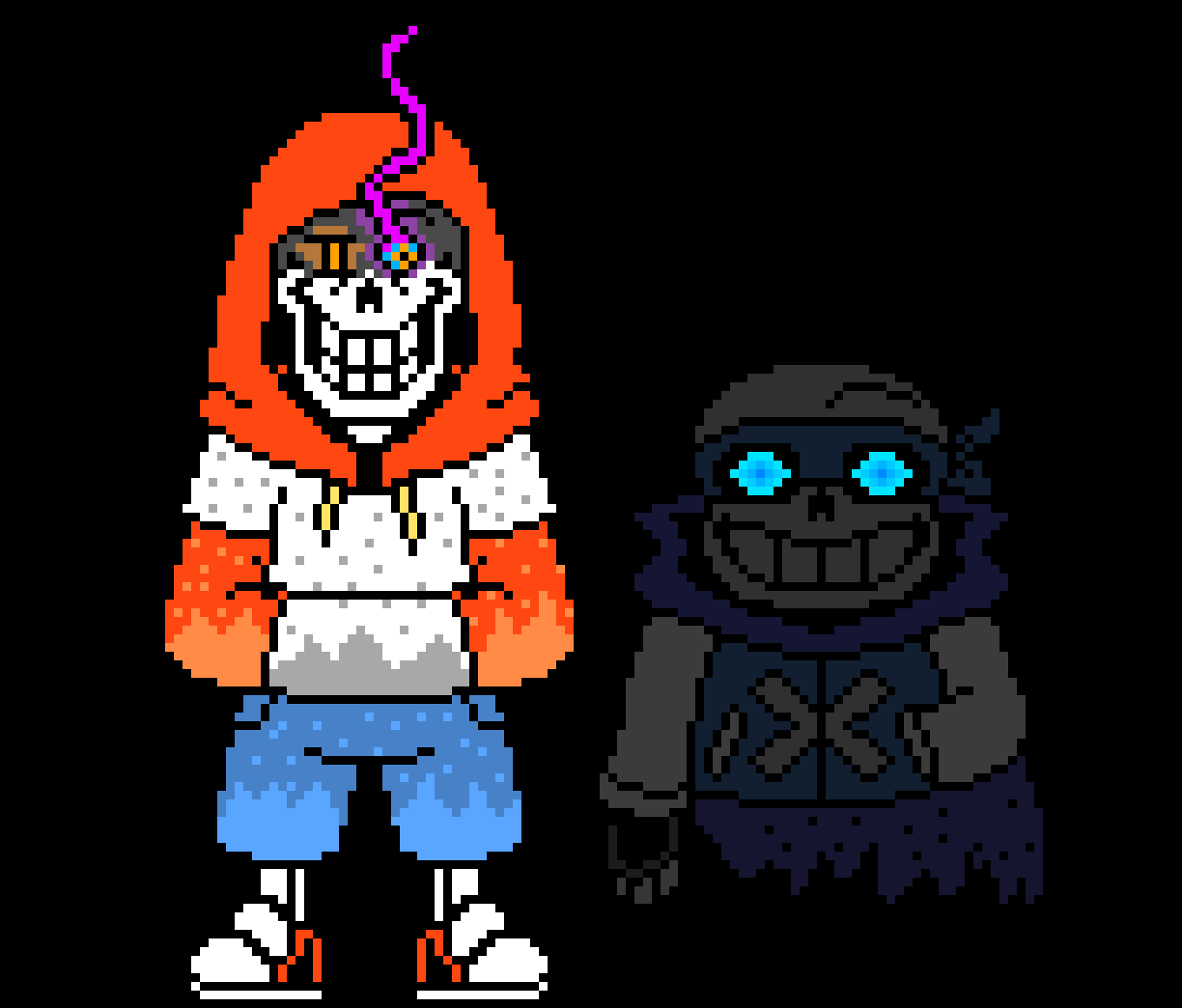TS dustswap Sans and Papyrus