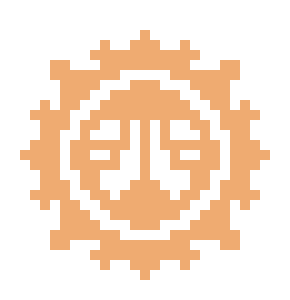 [85750e] Pixel art sun