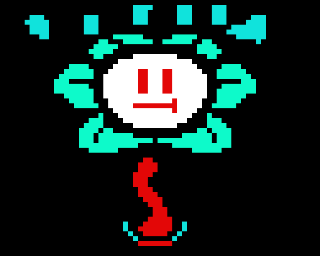 [9664c4] blue flame Flowey Battle sprite