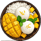 [f15231] food_mango_sticky_rice_1