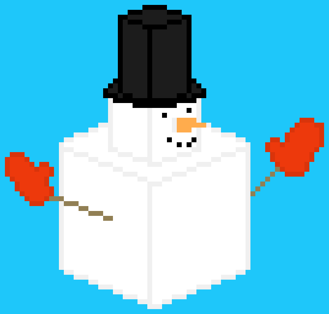 [9664c4] Fat isometric SnowMan