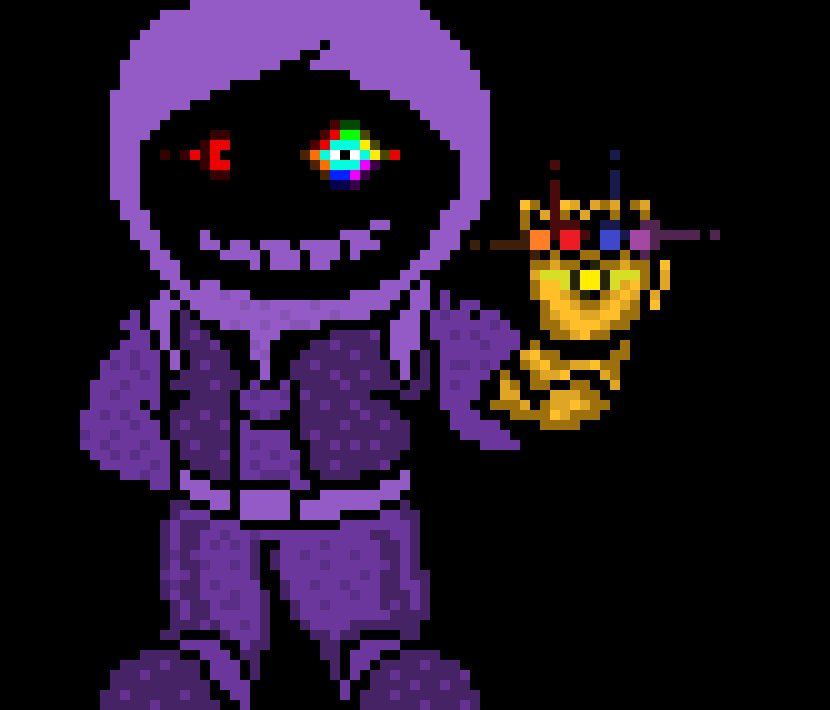[51b8a4] [Thanos Dust Dust sans][But his snap did not let him go][edited by lancer89]