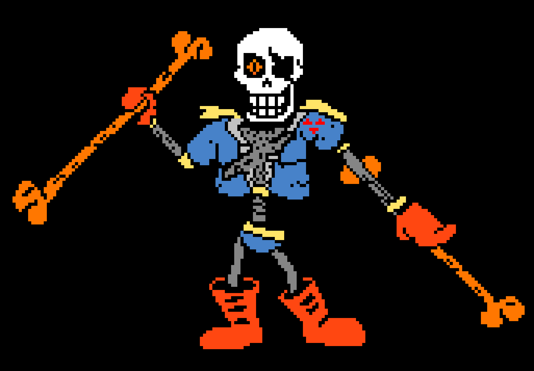 [af7ae0] Disbelief Papyrus Phase 2 Battle Sprite.