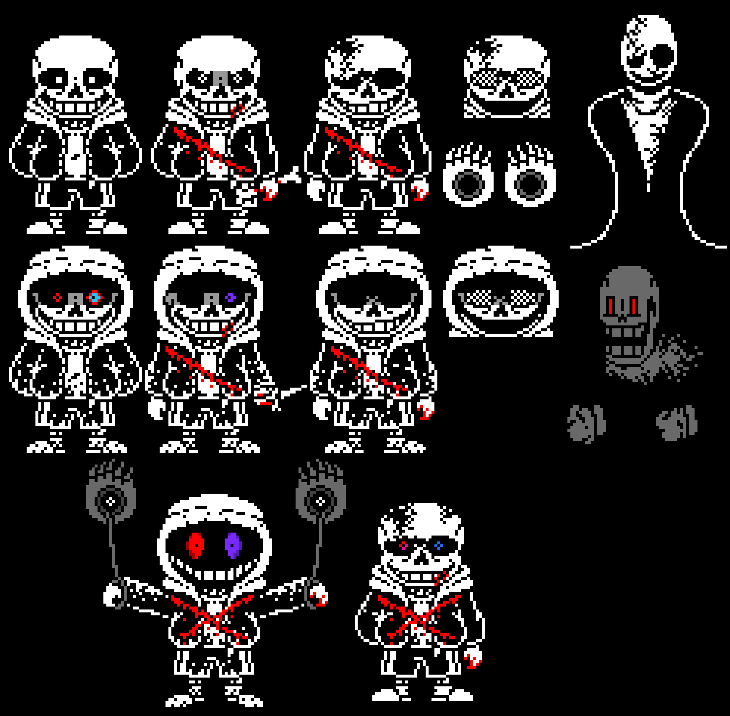Undertale Last Breath Phases 1-4 + Dusttale Last Genocide Phases 1-4