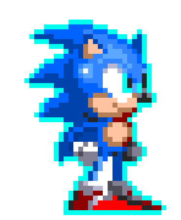 [d56467] Sonic Movie Sprite (Charged)