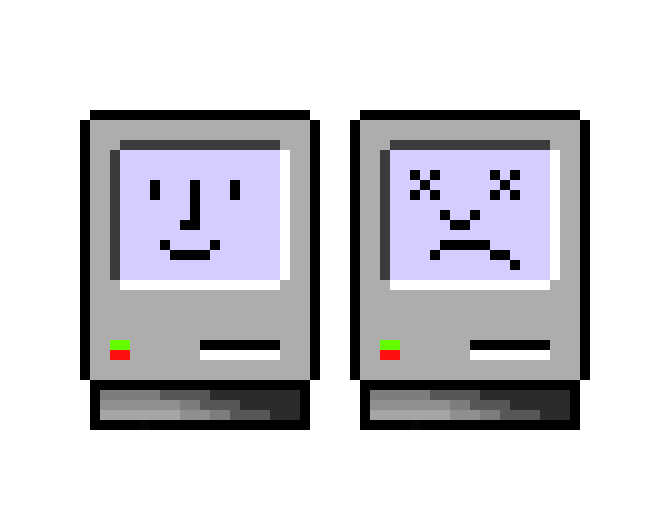 [377a18] Happy + Sad Mac