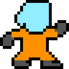 [9664c4] OrangeAstronautWalking