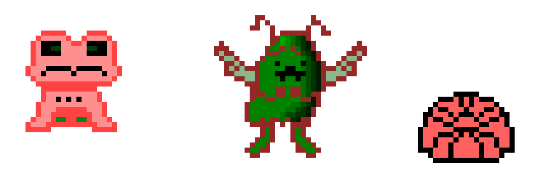 [9664c4] edgetale frogit, whimsun, and moldsmal.