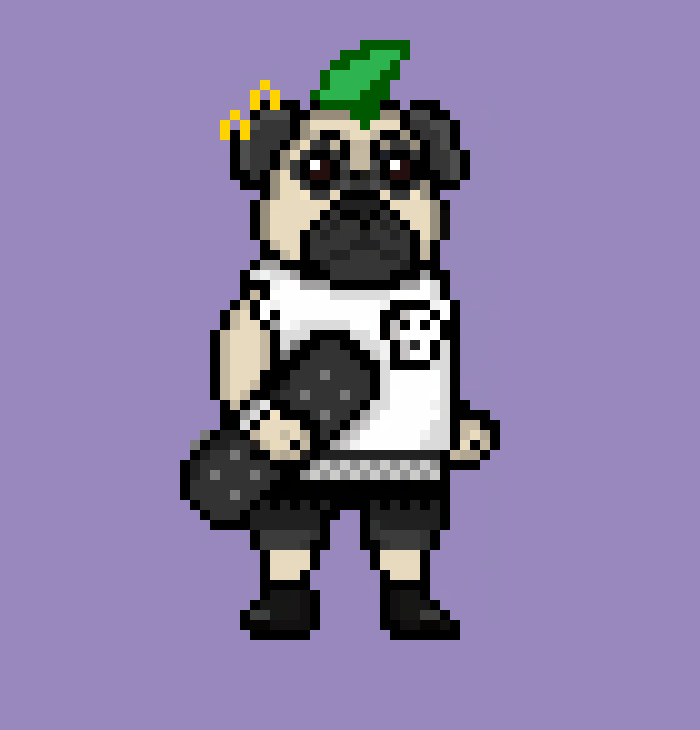 [49d9f5] Skater Pug