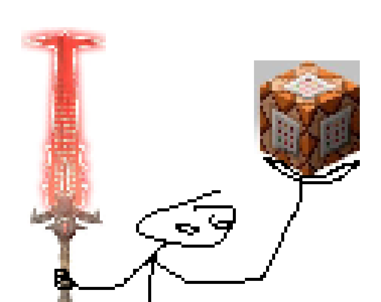 [224a35] ok so eyeball person (name doesn't really matter that much) first I'm gonna use this command block to do something a little bullshit