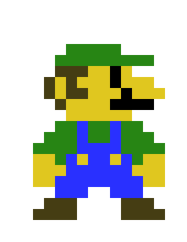 [1b725c] Luigi pixel