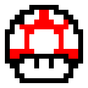 [9664c4] Mario 8-Bit red Mushroom