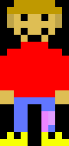 [866490] -his leg bleeds a little from the fall- Ow... -he would pull out gauze and wrap it around his leg-