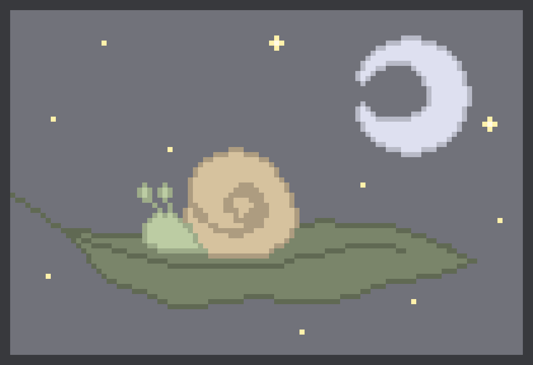[9664c4] snail by moonlight