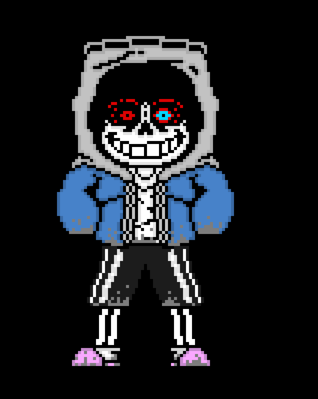[e8cb42] i think it was kinda obvious that i was planning to make dust sans since he is the main sans the puts his hood up