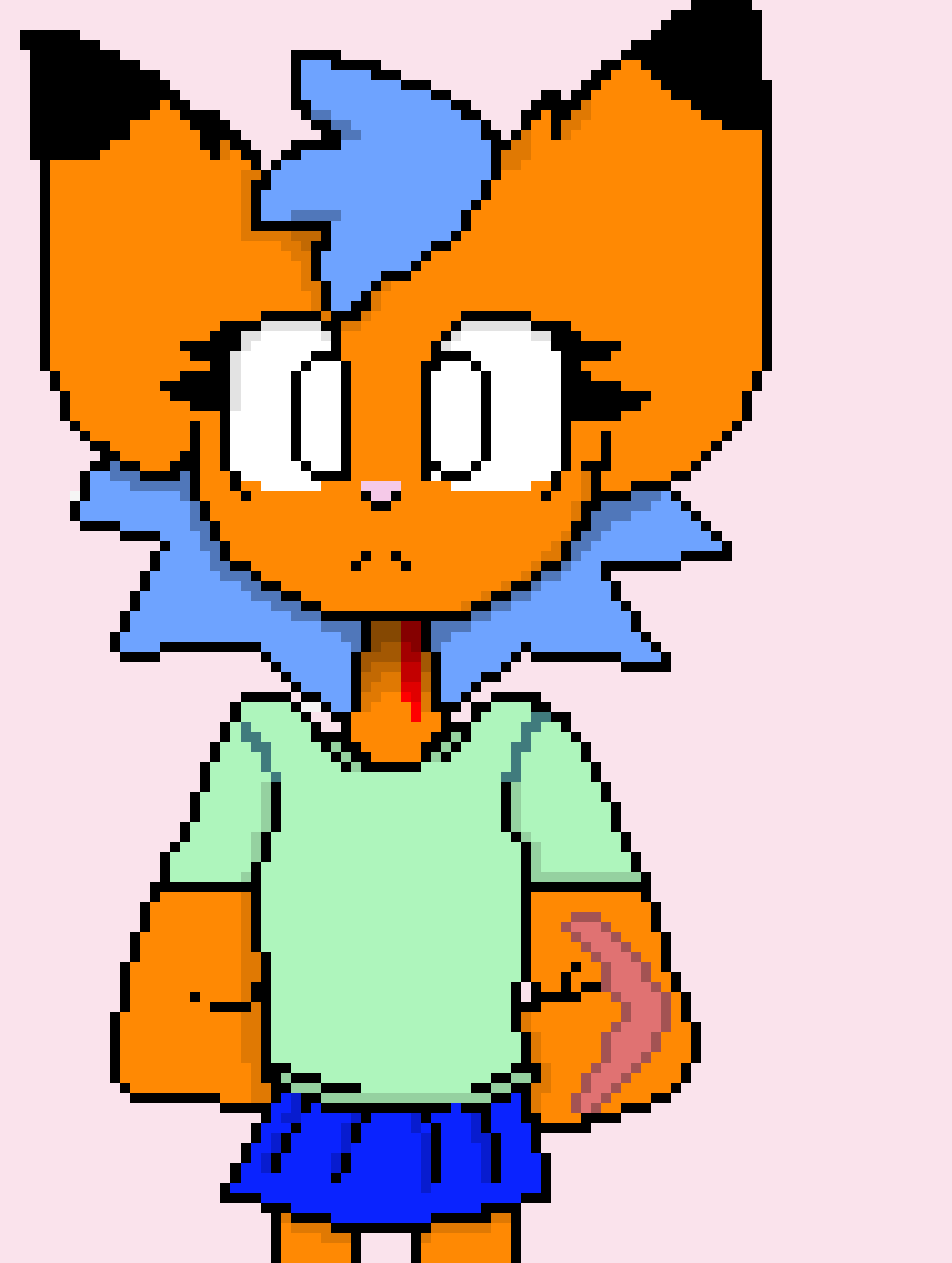 [356282] also. this  is Kat. an  older version of  her, she looks way different now. this also  might  bring some  ptsd, idk if anyone here remembers this </3 i dont know why  the  fuck her  neck is bleeding. what  the shit. -Xen oxx TNG