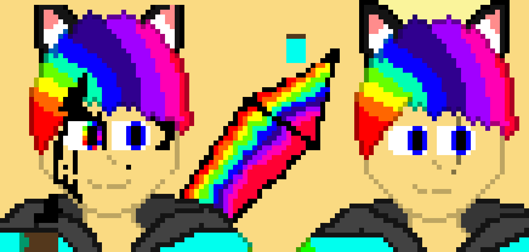 *oh this is gonna be fun *the battle starts as she is in the battle box* we'll give ya the first turn [FIGHT] [ACT] [ITEM] [MERCY]-the rainbow duo