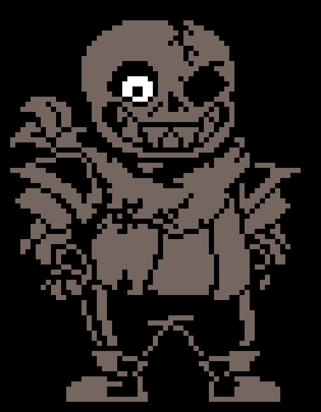 NegativeSwapFell Sans Battle Sprite