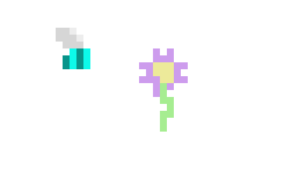 [c9c00b] Bee flower frame 5